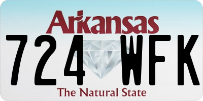 AR license plate 724WFK