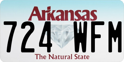 AR license plate 724WFM