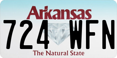 AR license plate 724WFN