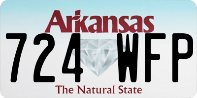 AR license plate 724WFP