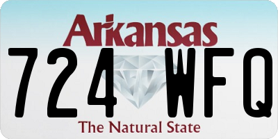 AR license plate 724WFQ