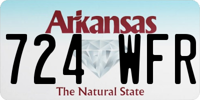 AR license plate 724WFR