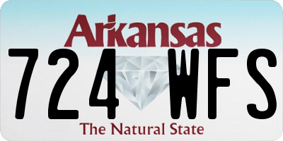 AR license plate 724WFS