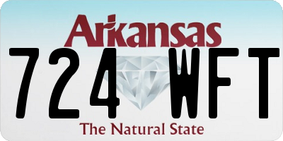 AR license plate 724WFT