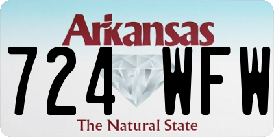 AR license plate 724WFW