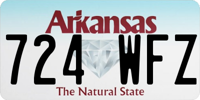 AR license plate 724WFZ
