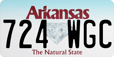 AR license plate 724WGC