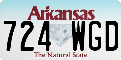AR license plate 724WGD