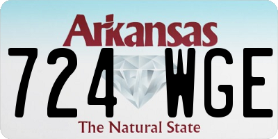 AR license plate 724WGE