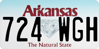AR license plate 724WGH