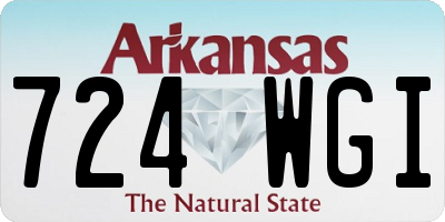 AR license plate 724WGI