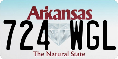 AR license plate 724WGL