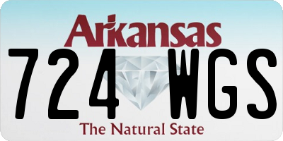 AR license plate 724WGS