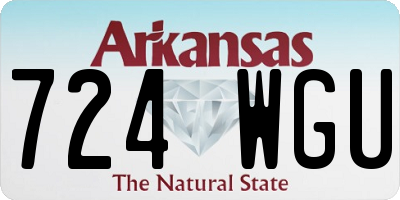 AR license plate 724WGU