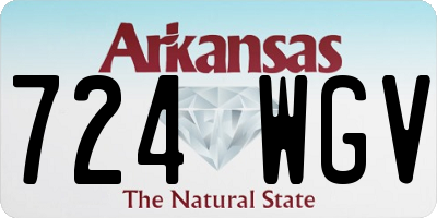 AR license plate 724WGV