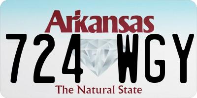 AR license plate 724WGY