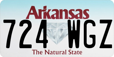 AR license plate 724WGZ