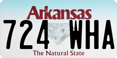 AR license plate 724WHA