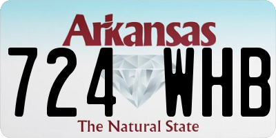 AR license plate 724WHB