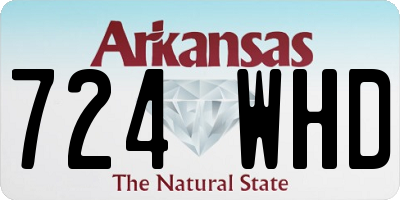AR license plate 724WHD