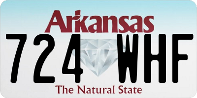AR license plate 724WHF