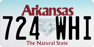 AR license plate 724WHI