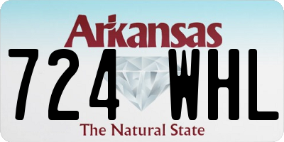 AR license plate 724WHL