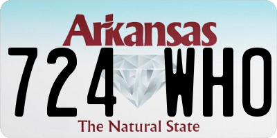AR license plate 724WHO