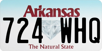 AR license plate 724WHQ