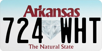 AR license plate 724WHT