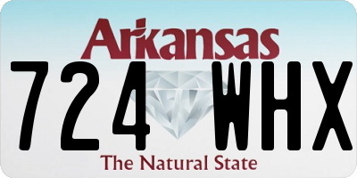 AR license plate 724WHX