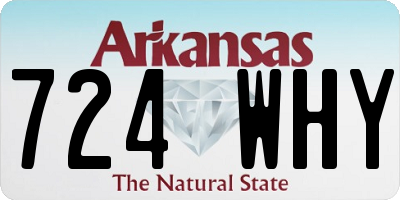 AR license plate 724WHY