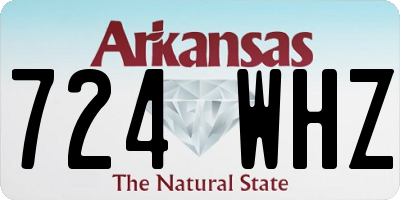 AR license plate 724WHZ