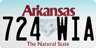 AR license plate 724WIA