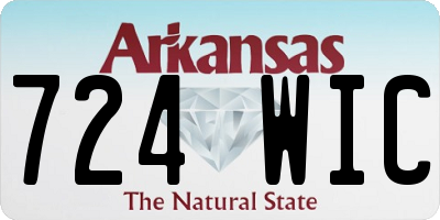 AR license plate 724WIC