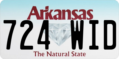 AR license plate 724WID