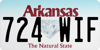 AR license plate 724WIF