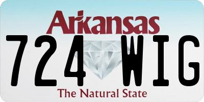 AR license plate 724WIG