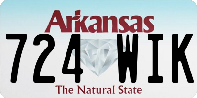 AR license plate 724WIK