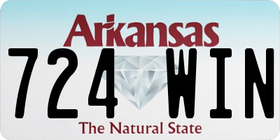 AR license plate 724WIN