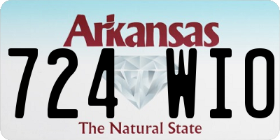 AR license plate 724WIO