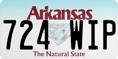 AR license plate 724WIP