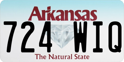 AR license plate 724WIQ
