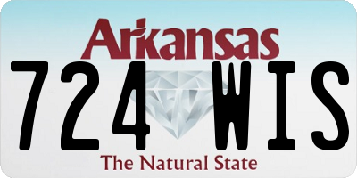 AR license plate 724WIS