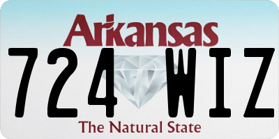 AR license plate 724WIZ