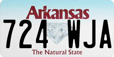 AR license plate 724WJA