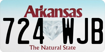 AR license plate 724WJB