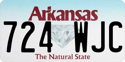 AR license plate 724WJC