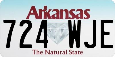 AR license plate 724WJE
