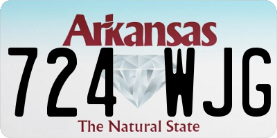 AR license plate 724WJG